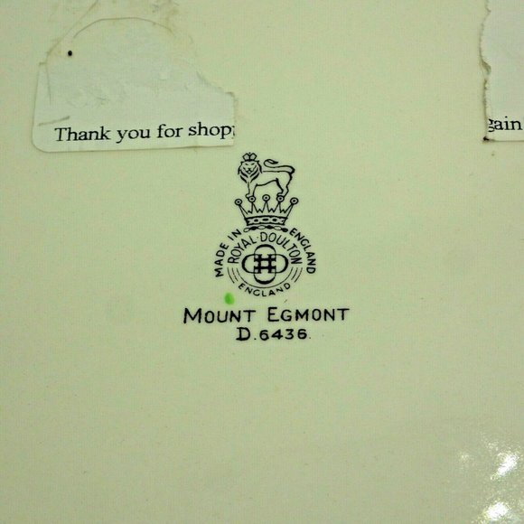 Royal Doulton Mount Egmont Plate National Park New Zealand Volcano stratovolcano - Picture 3 of 4